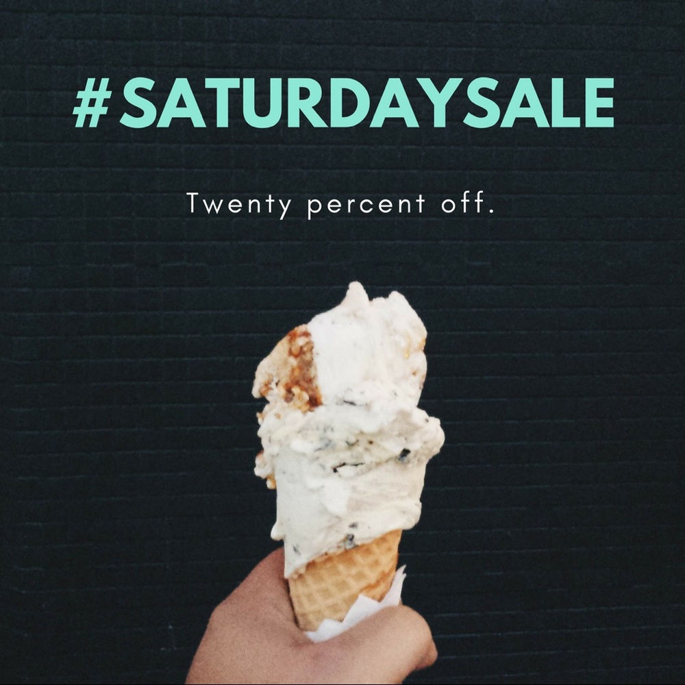 Twenty percent off all the things.